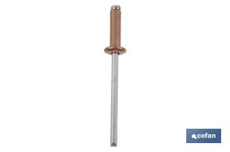 Copper rivets - Steel with dome head - Cofan