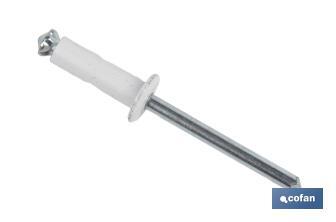 Rivets alu fleur blanc - Cofan