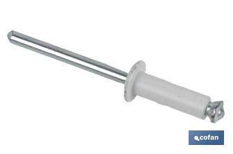 Rivets alu fleur blanc - Cofan