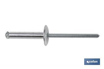 Rivets alu fleur levre large - Cofan