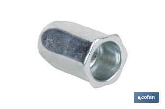 Steel "hexagonal" low head rivet nuts - Cofan