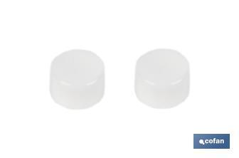 Set de 2 piezas de Taco Largo Inox | Para Sanitario de WC | Medida: Ø 6 x 80 mm de longitud - Cofan