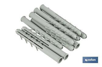 Chevilles en nylon pour échafaudages | Fixation résistante à chaque ancrage | Plusieurs dimensions - Cofan