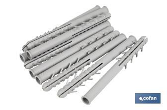 Chevilles en nylon pour échafaudages | Fixation résistante à chaque ancrage | Plusieurs dimensions - Cofan