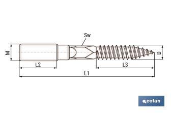 ZINC-PLATED HANGER BOLTS - Cofan