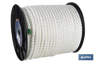 Dock Line Reel | 100% Polyester Multifilaments | Available in several colours and sizes - Cofan