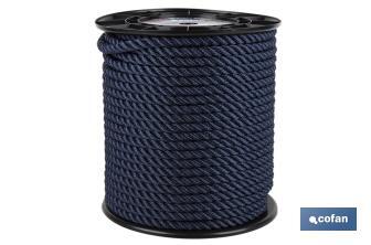 Bobine de Cordage d'Amarrage | Fabriqué 100% en Multifilaments de Polyester | Plusieurs couleurs et mesures à choisir - Cofan