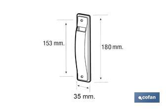 Cover plate for roller shutter belt winders | Suitable for belt winders in different sizes | High-quality white PVC  - Cofan