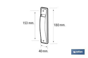 Placca per l'avvolgitore delle tapparelle | Compatibile con diversi cintini | Realizzato in PVC bianco di alta qualità  - Cofan