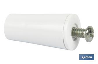 PVC Buffer Stopper for Roller Shutters | Size: 40mm | M6 screw included | Available in different colours - Cofan