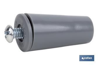 PVC Buffer Stopper for Roller Shutters | Size: 40mm | M6 screw included | Available in different colours - Cofan