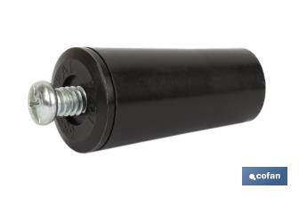 PVC Buffer Stopper for Roller Shutters | Size: 40mm | M6 screw included | Available in different colours - Cofan