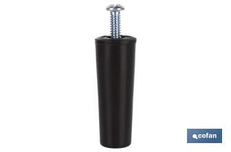 Tope para persianas en PVC | Medida 60 mm | Incluye tornillo métrica 6 | Disponible en varios colores - Cofan