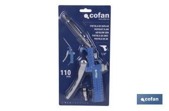 Pistolet de soufflage en plastique normal de 110 mm | Pistolet de soufflage professionnel - Cofan