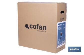 Compresor de aire de pistón coaxial | Motor de 2 HP | Compresor monofásico 230 V | Presión máxima: 8 bares | Depósito de 24 litros | Medidas: 61 x 31 x 58 cm - Cofan