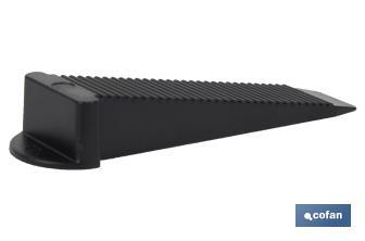 Cales de nivellement réutilisables pour obtenir une surface parfaitement nivelée | Dimensions : 80 x 17 x 14 mm - Cofan