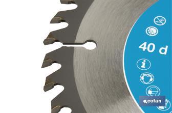 Circular saw blade | Suitable for cutting wood | Available in different teeth | Available in wide range of sizes - Cofan
