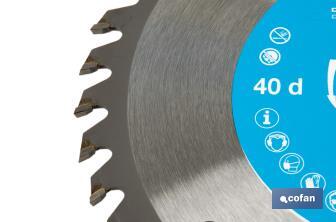 Circular saw blade | Suitable for cutting wood | Available in different teeth | Available in wide range of sizes - Cofan