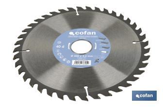 Mitre saw blade | Suitable for cutting wood | Available in different teeth | Available in different sizes - Cofan