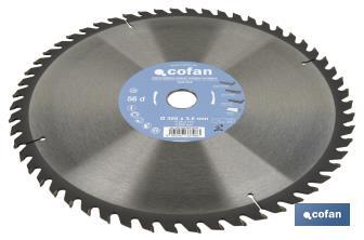 Mitre saw blade | Suitable for cutting wood | Available in different teeth | Available in different sizes - Cofan