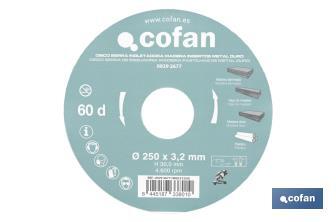 Lame de scie à onglet | Disque de coupe avec des incrustations pour bois | Incrustation de métal dur | Différents nombres de dents et plusieurs dimensions - Cofan