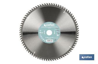 Lâmina de serra de esquadria | Disco de corte com inserções para madeira | Inserção de metal duro | Diferentes dentes e várias medidas - Cofan