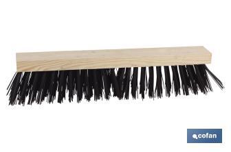 Brosse balayeuse extra | Largeur de 52 cm | Brosse balayeuse avec des fibres en PVC - Cofan