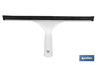 Limpiacristales de metal compatible con palos universales | Medida: 27 cm de ancho | Fabricado en Metal y ABS - Cofan