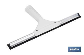 Limpiacristales de metal compatible con palos universales | Medida: 27 cm de ancho | Fabricado en Metal y ABS - Cofan