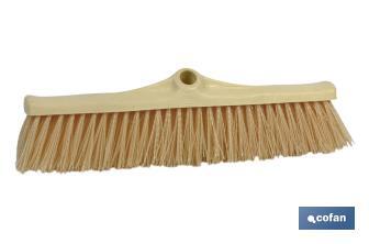 Industrial broom with imitation millet | PVC fibres with millet look | Width: 50cm - Cofan