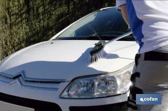 Cepillo para lavar coches profesional | Con canal de agua | Fabricado en PVC - Cofan