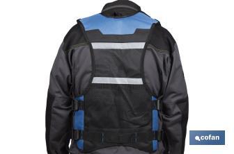 Multi pocket adjustable tool vest with reflective strips - Cofan