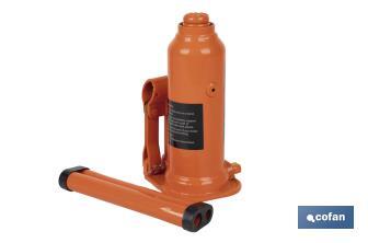 Hydraulic bottle jack | Maximum capacity of 4, 12 and 20 tonnes | High-quality and resistant steel - Cofan