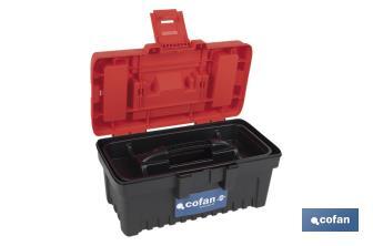 Caixa de ferramentas semi-profissional com fechos ABS | Disponível em vários tamanhos - Cofan
