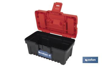 Caixa de ferramentas semi-profissional com fechos ABS | Disponível em vários tamanhos - Cofan
