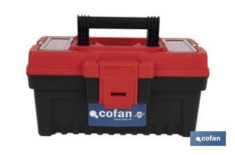 Caixa de ferramentas semi-profissional com fechos ABS | Disponível em vários tamanhos - Cofan