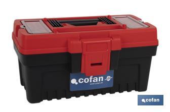 Caixa de ferramentas semi-profissional com fechos ABS | Disponível em vários tamanhos - Cofan