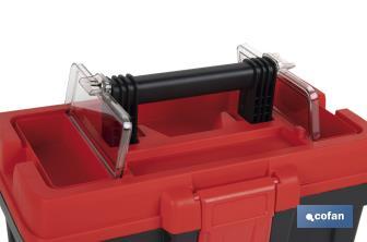 Caixa de ferramentas semi-profissional com fechos ABS | Disponível em vários tamanhos - Cofan