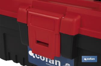 Caixa de ferramentas semi-profissional com fechos ABS | Disponível em vários tamanhos - Cofan