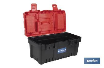 Caixa de ferramentas semi-profissional com fechos ABS | Disponível em vários tamanhos - Cofan