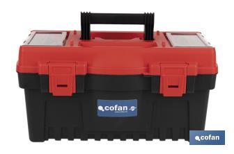 Caixa de ferramentas semi-profissional com fechos ABS | Disponível em vários tamanhos - Cofan