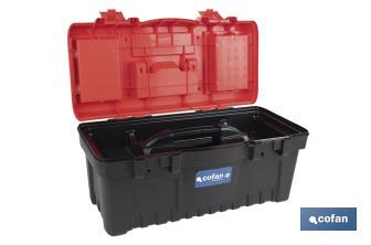Caixa de ferramentas semi-profissional com fechos ABS | Disponível em vários tamanhos - Cofan