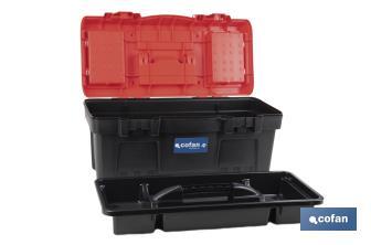 Caixa de ferramentas semi-profissional com fechos ABS | Disponível em vários tamanhos - Cofan