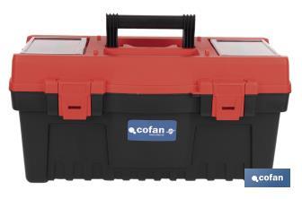 Caixa de ferramentas semi-profissional com fechos ABS | Disponível em vários tamanhos - Cofan