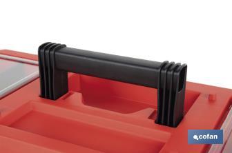 Caixa de ferramentas semi-profissional com fechos ABS | Disponível em vários tamanhos - Cofan
