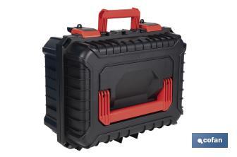 Coffret à outils avec fermetures en ABS, 2 poignées et mousse intérieure | Dimensions : 44,5 x 36 x 21,6 cm - Cofan