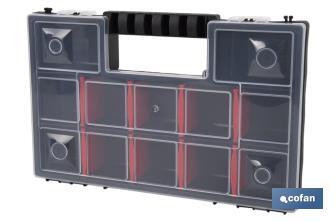 Organiser case with compartments for small parts | Available in three different sizes - Cofan