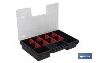 Organiser case with compartments for small parts | Available in three different sizes - Cofan