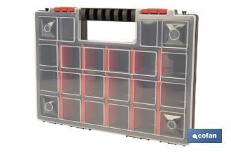 Organiser case with compartments for small parts | Available in three different sizes - Cofan
