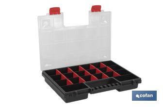 Organiser case with compartments for small parts | Available in three different sizes - Cofan